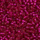 Miyuki seed beads 11/0 - Dyed silver lined raspberry 11-1436